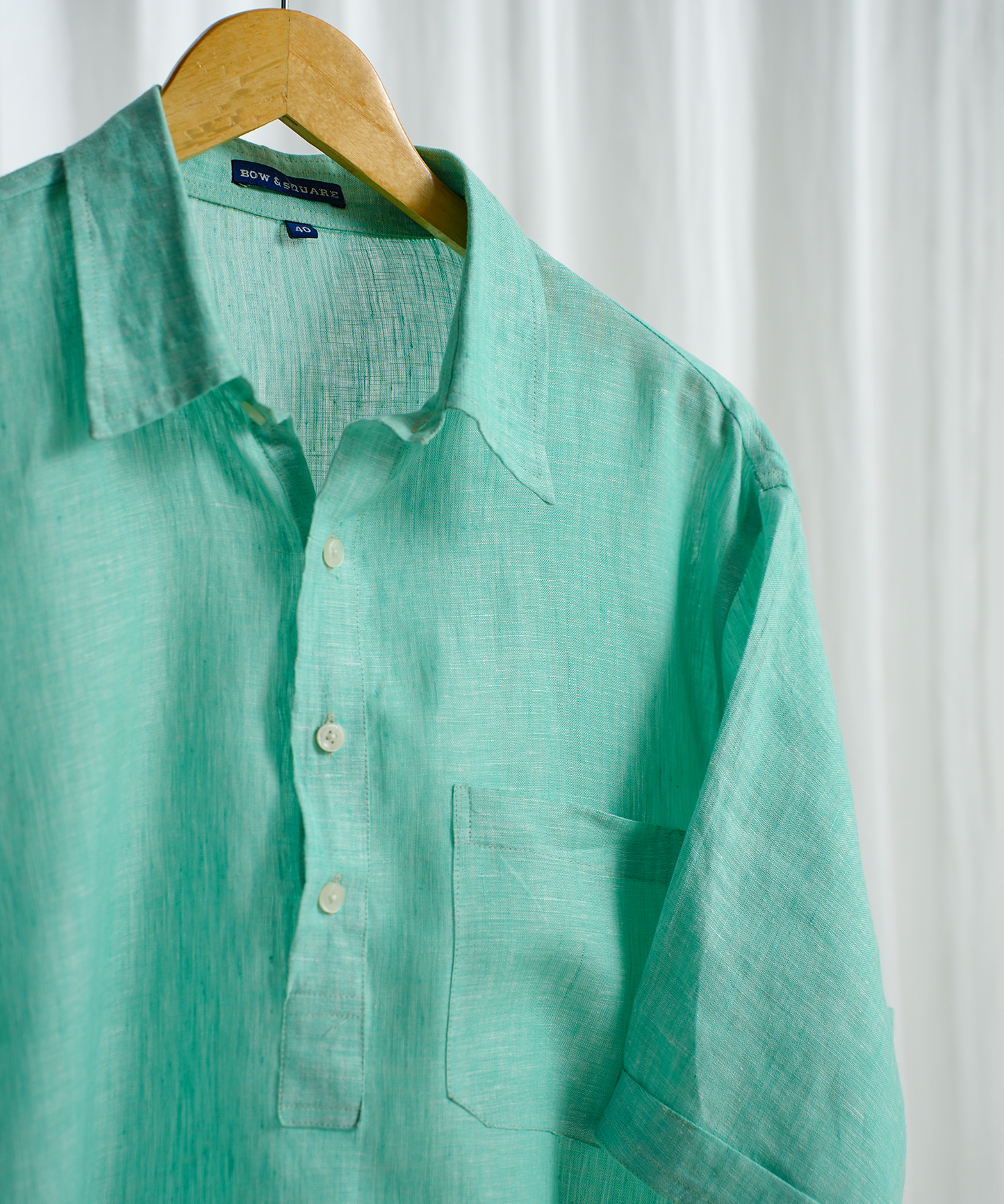 Classic Ocean Green Linen