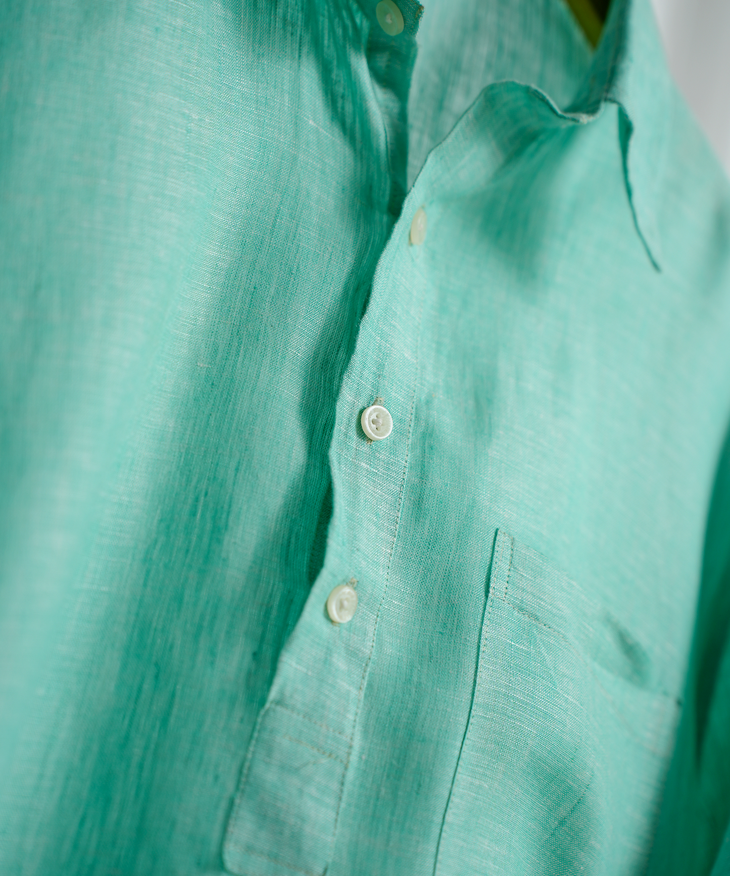 Classic Ocean Green Linen