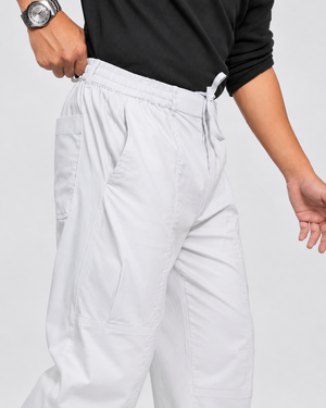 Grey - CHINOS X PYJAMAS -Grey 100% Cotton