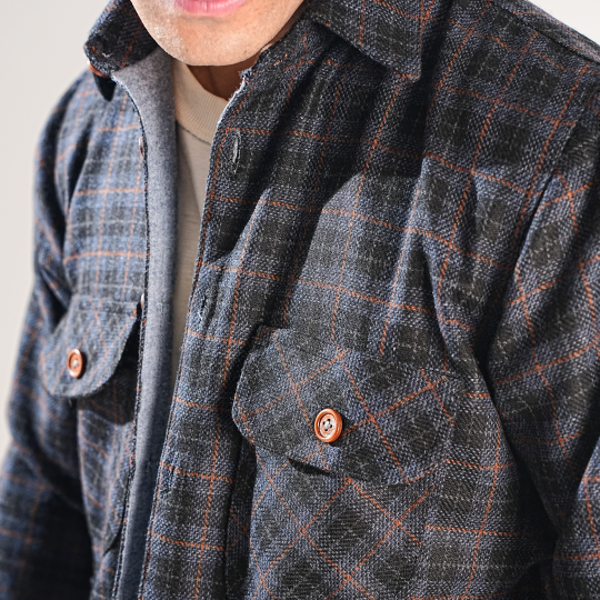 Shirt X Jacket- Blue Check