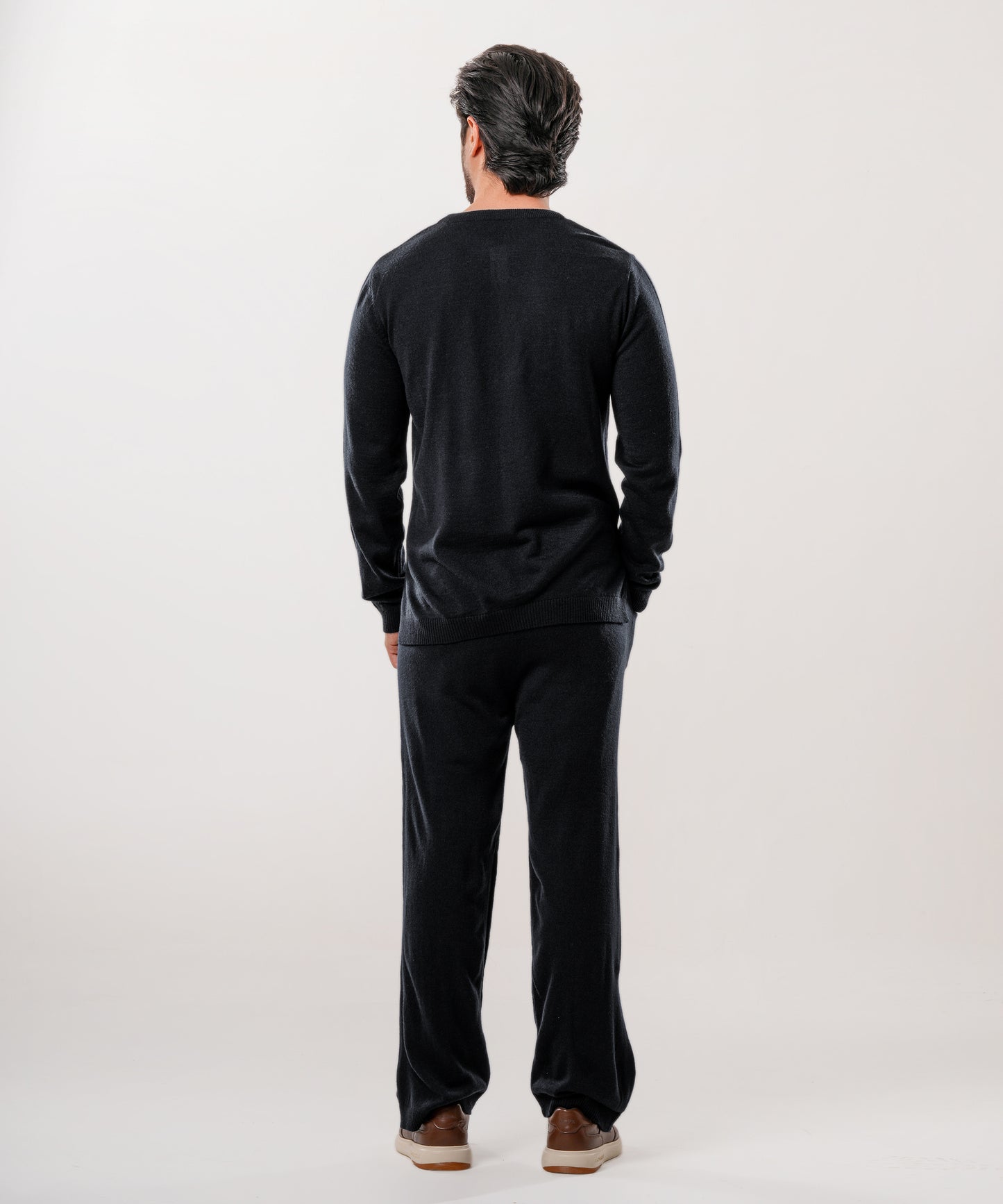 Woollen Coord Set - Black