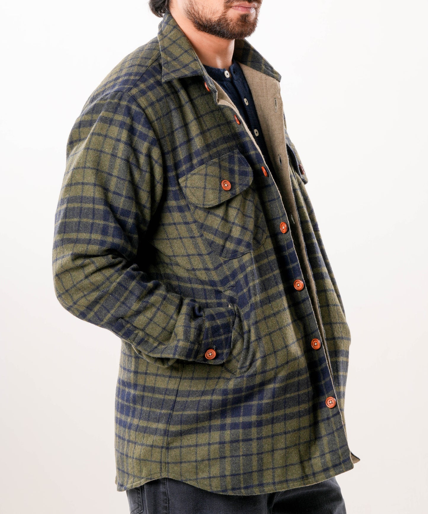 Shirt X Jacket- Hunter Green
