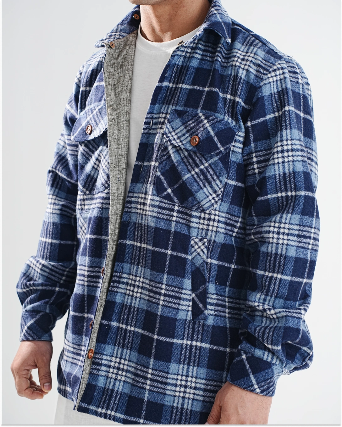 Shirt X Jacket- Dark Blue