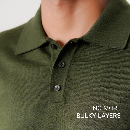 Autumn Pullover Shirt - Full Sleeves - Olive