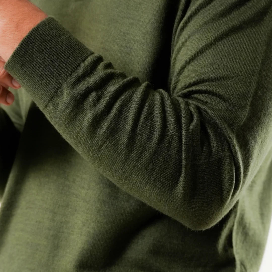Autumn Pullover Shirt - Full Sleeves - Olive