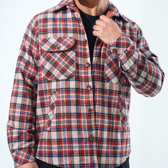 Shirt X Jacket- Rust Orange