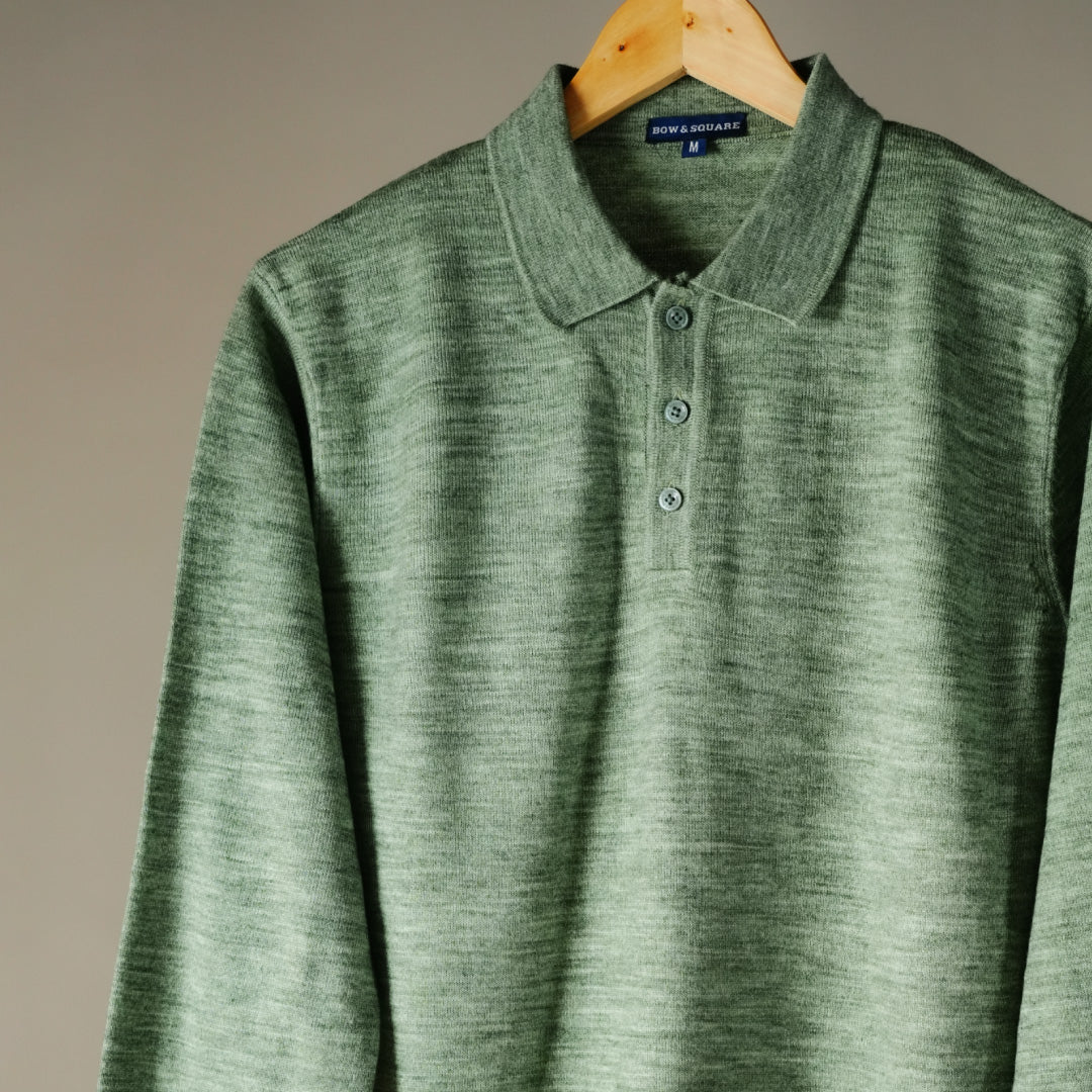 Autumn Pullover Shirt - Full Sleeves - Green
