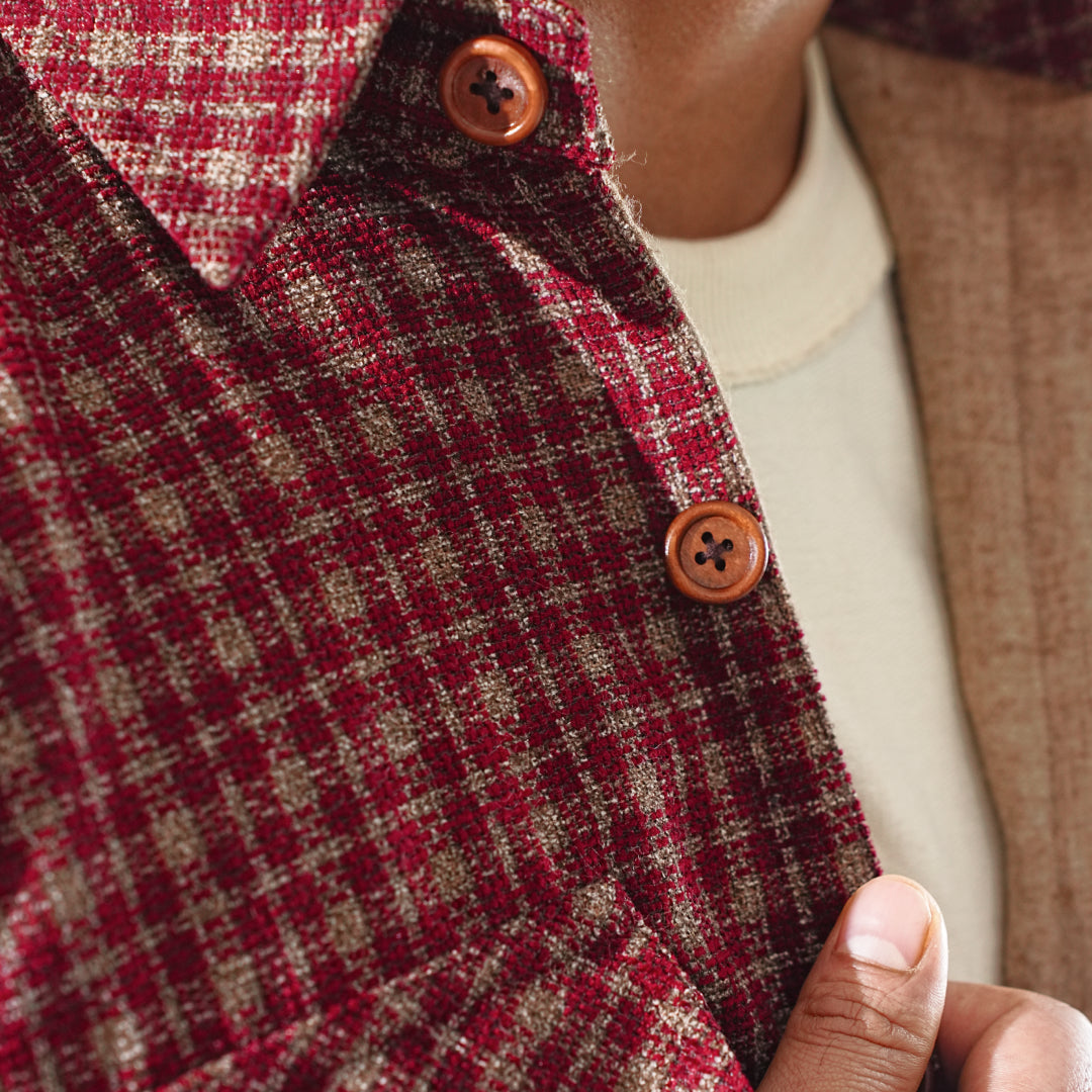 Shirt X Jacket- Red