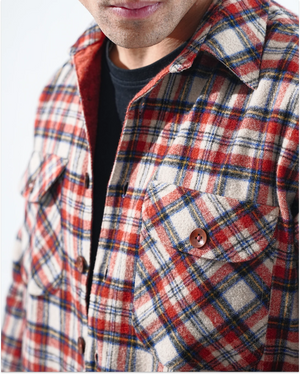 Red - Shirt X Jacket- Rust Orange
