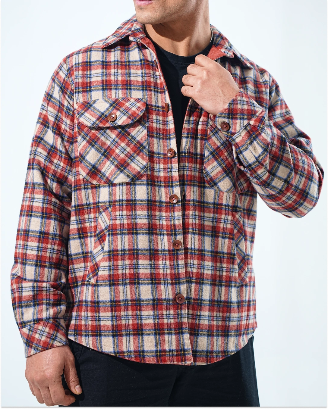 Shirt X Jacket- Rust Orange