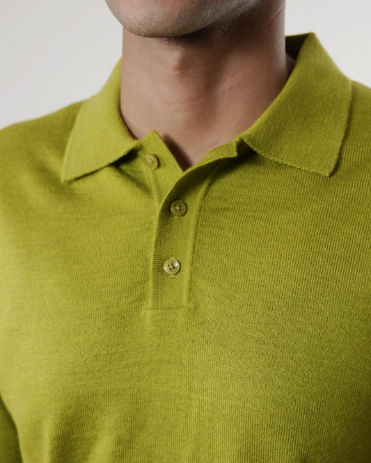 Autumn Pullover Shirt - Full Sleeves - Sage Green