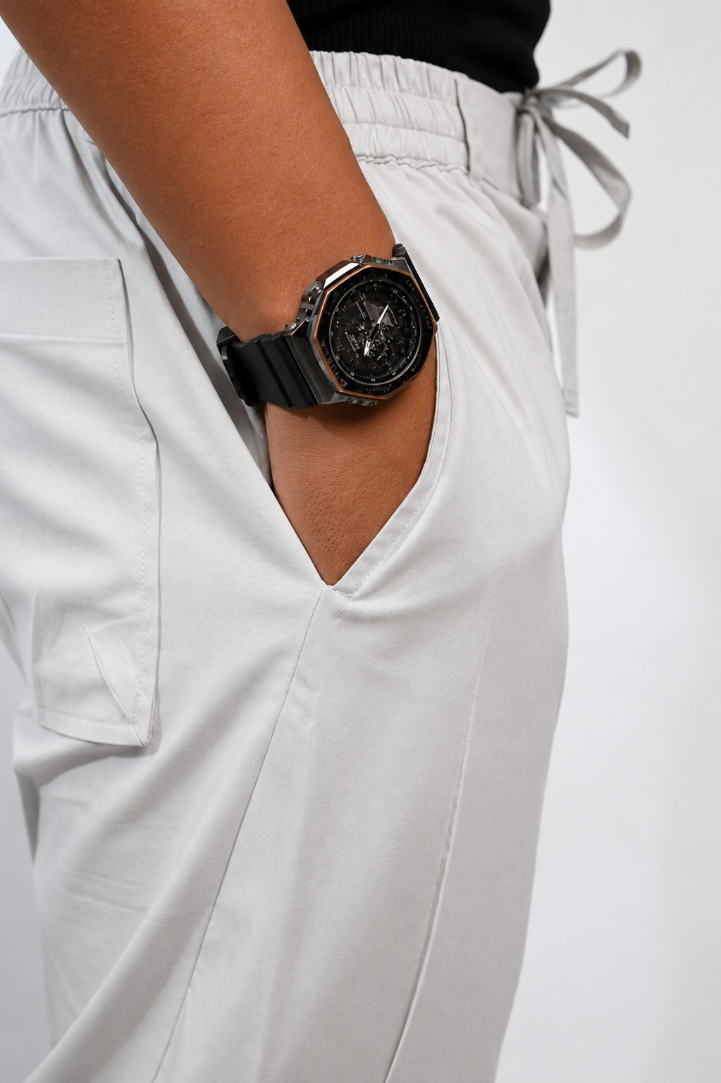 CHINOS X PYJAMAS -Grey 100% Cotton