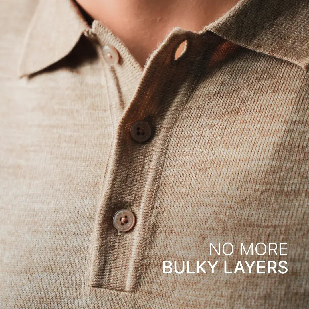 Autumn Pullover Shirt - Full Sleeves - Beige