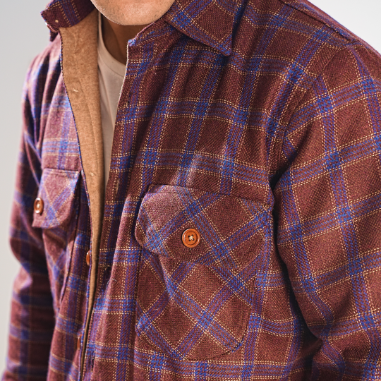 Shirt X Jacket- Brown Check