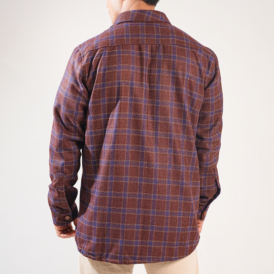 Shirt X Jacket- Brown Check