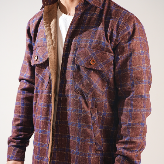 Shirt X Jacket- Brown Check