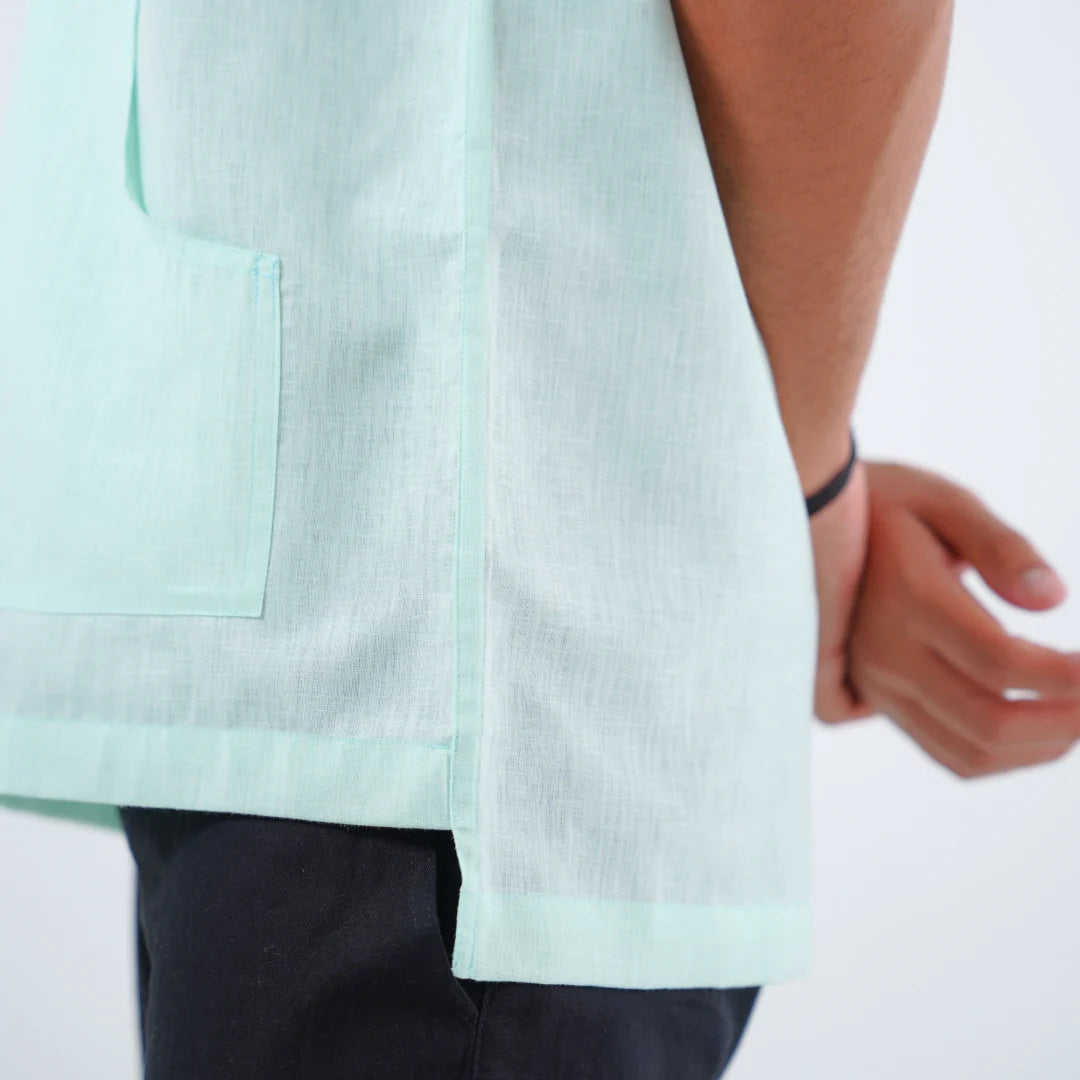 Summer Popover Hoodie - Icy Mint
