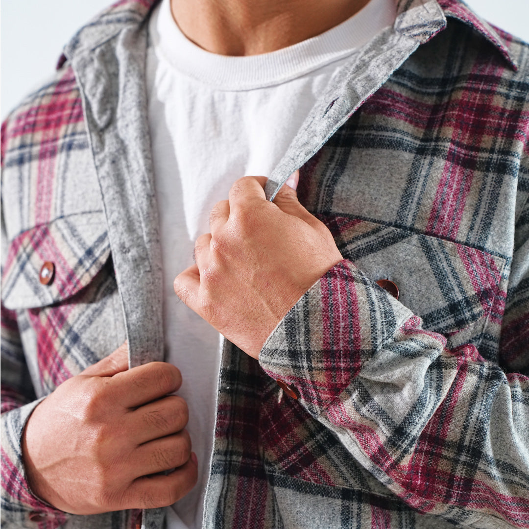 Shirt X Jacket- Light Grey