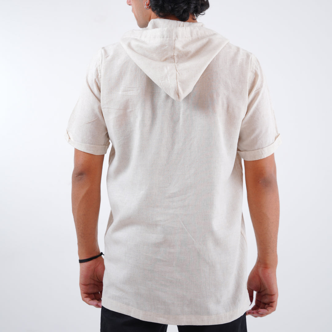 Summer Popover Hoodie - Ivory Cloud
