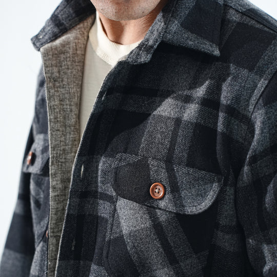 Shirt X Jacket- Black
