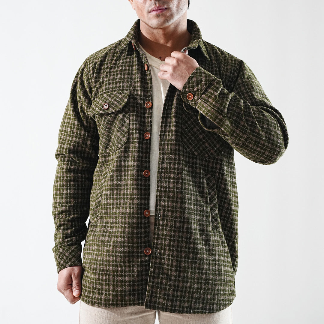 Shirt X Jacket- Forest Green