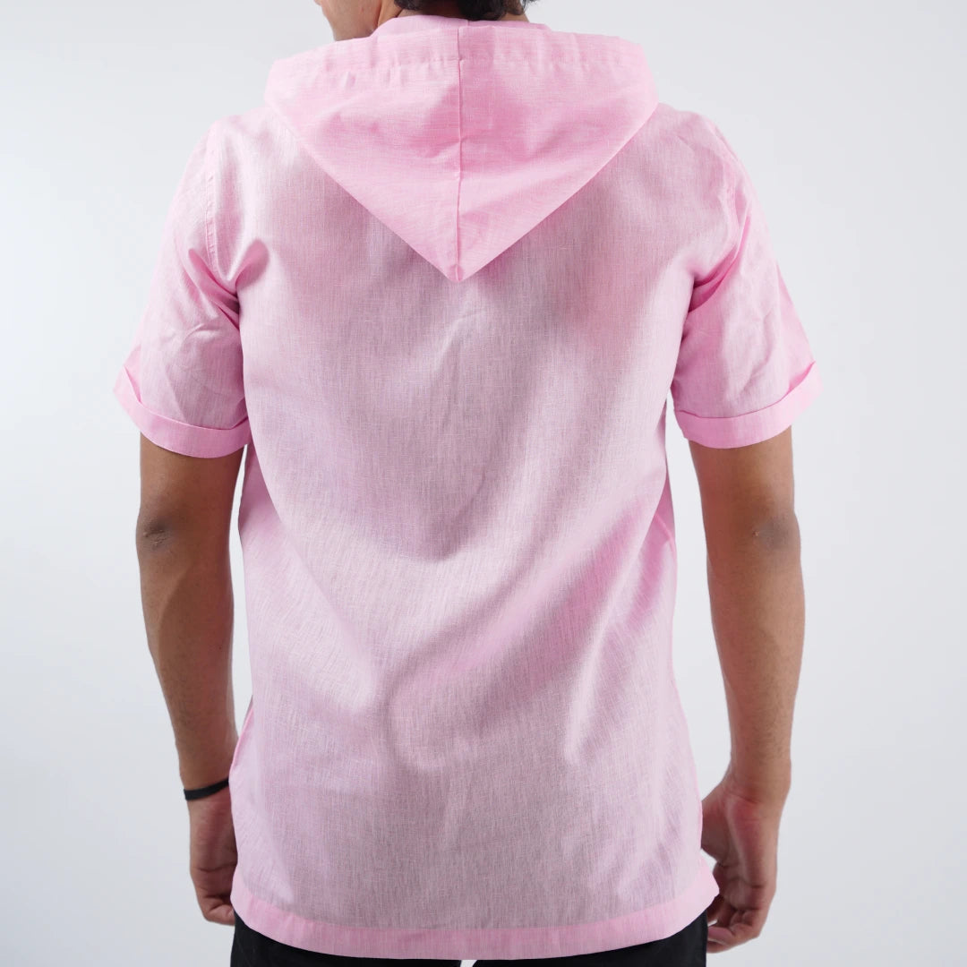 Summer Popover Hoodie - Dusty Pink