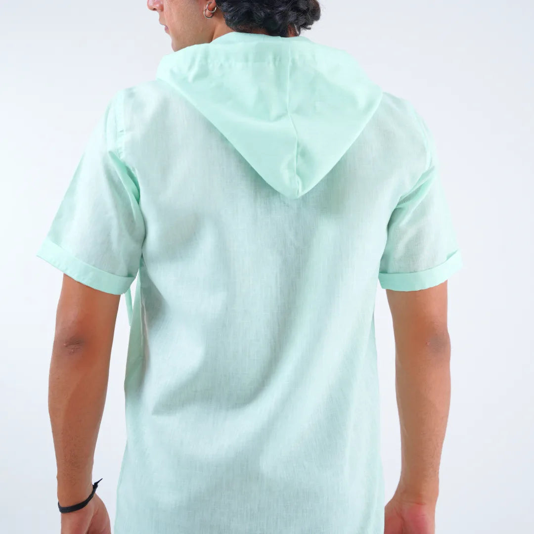 Summer Popover Hoodie - Icy Mint