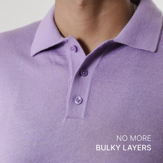 Autumn Pullover Shirt - Full Sleeves - Light Purple