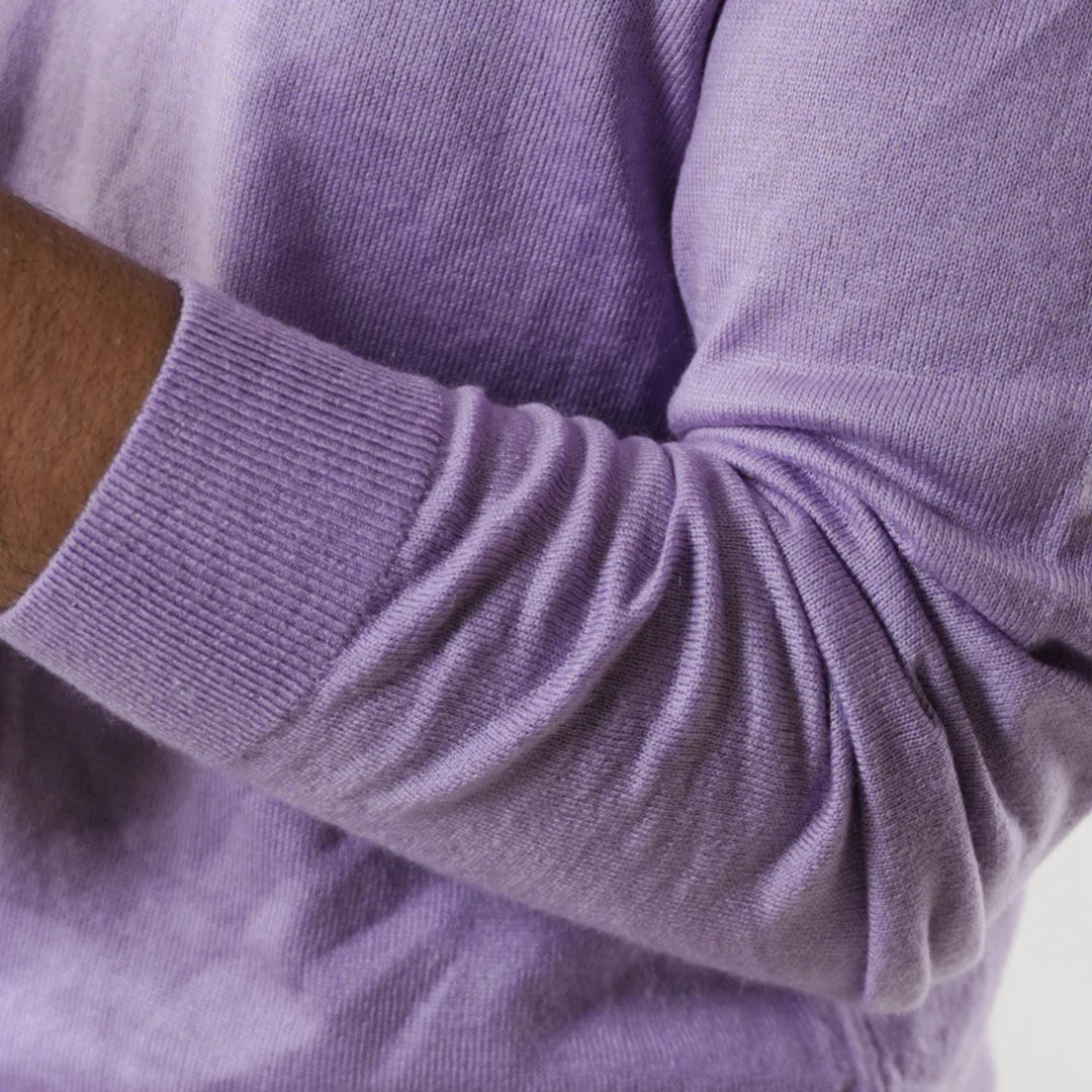 Autumn Pullover Shirt - Full Sleeves - Light Purple