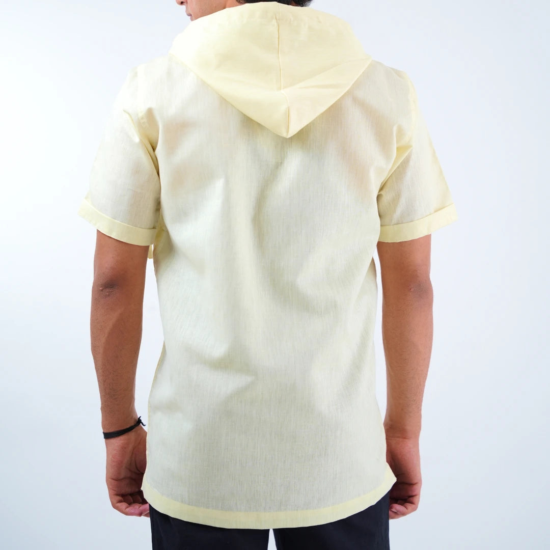 Summer Popover Hoodie - Lime Yellow