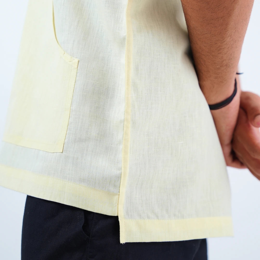 Summer Popover Hoodie - Lime Yellow