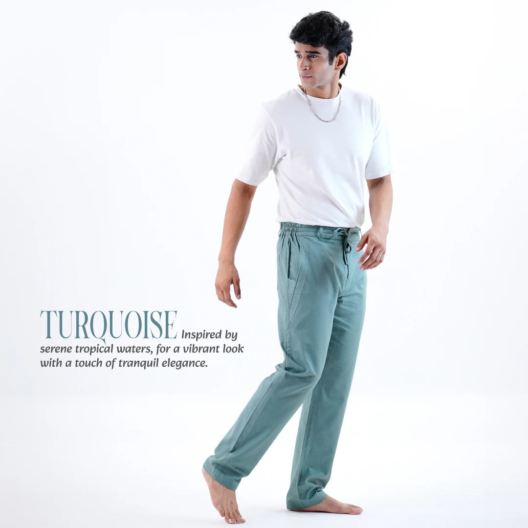 Turquoise Pants