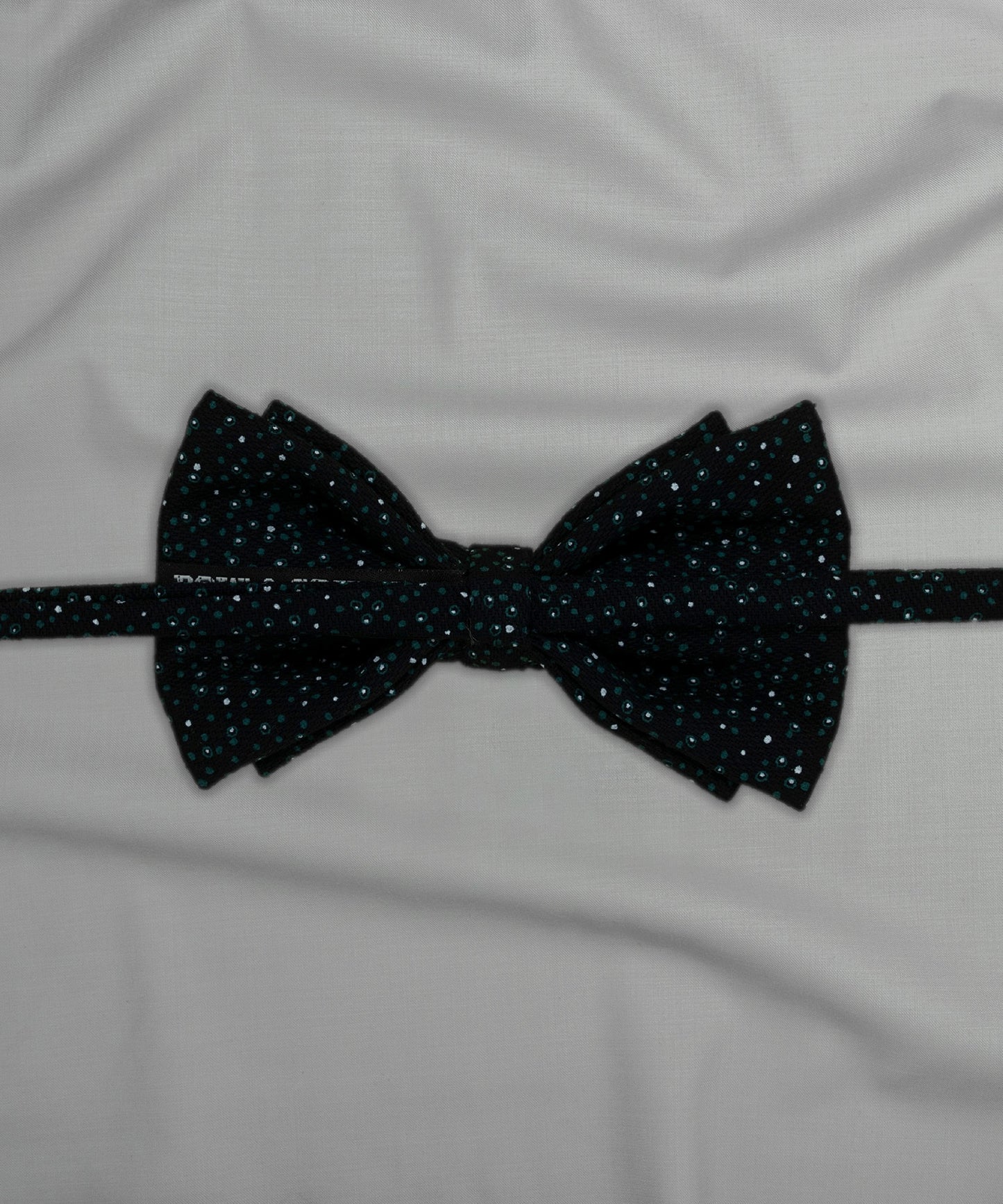 Monochrome Black Polka Dot Bowtie