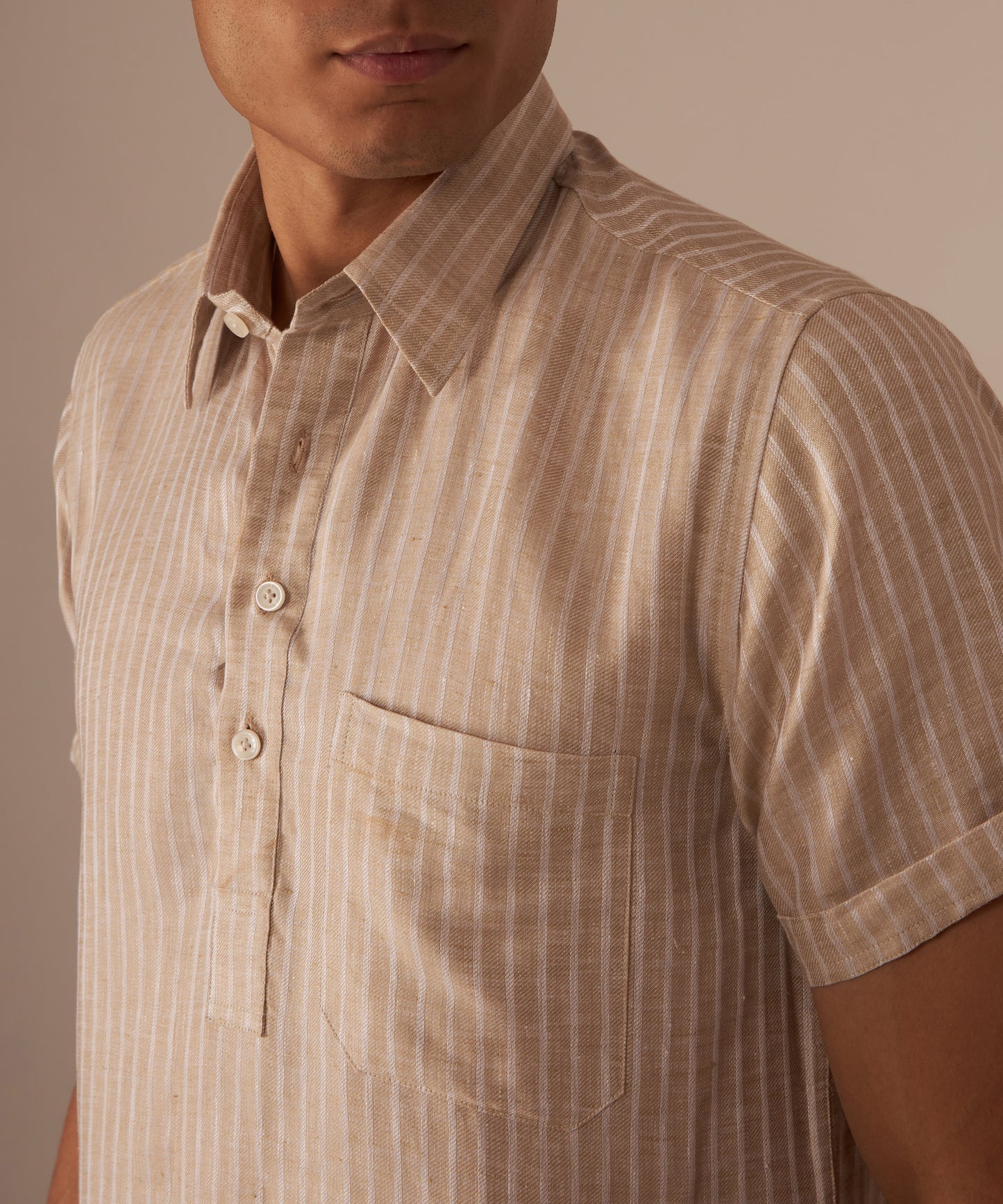 Mocha Linen Shirt