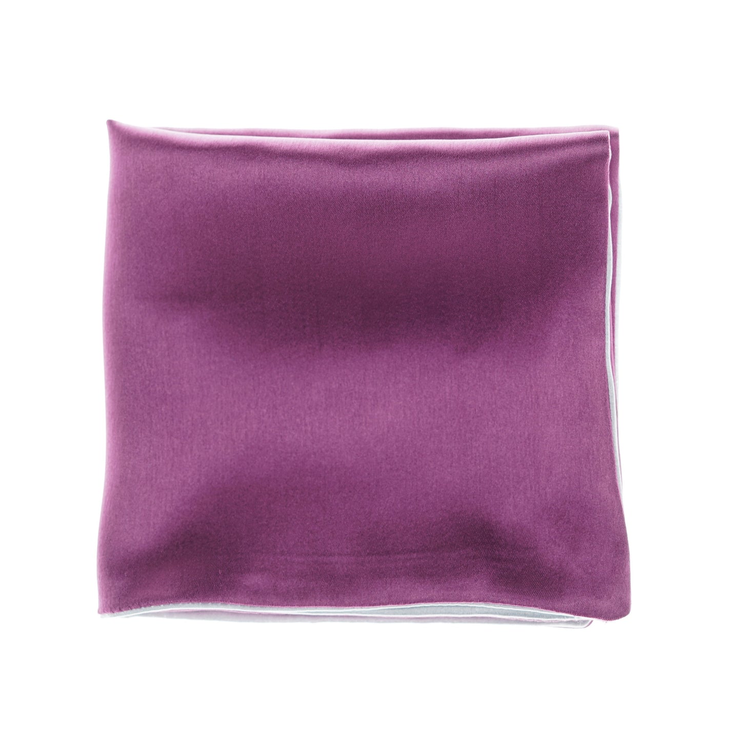 Regal Silver - Purple Pocket Square