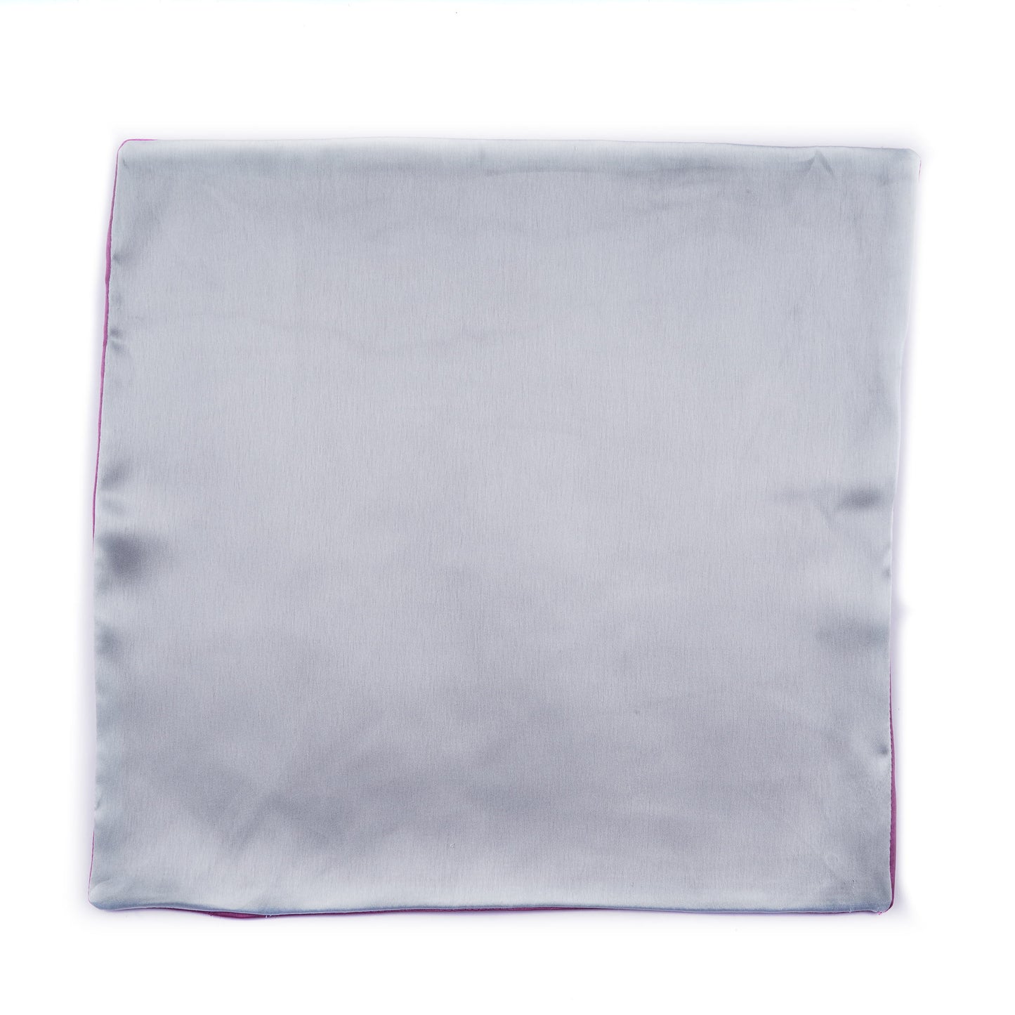 Regal Silver - Purple Pocket Square