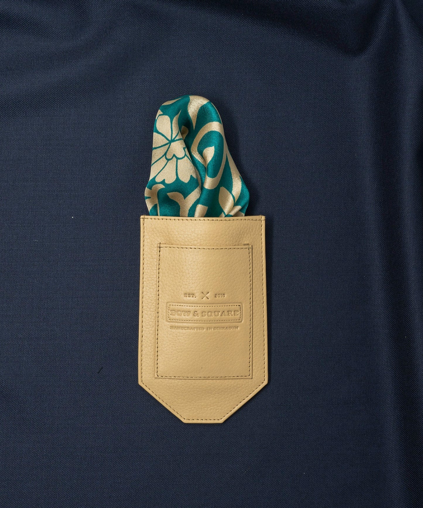Sun & Sand Floral Green Pocket Square