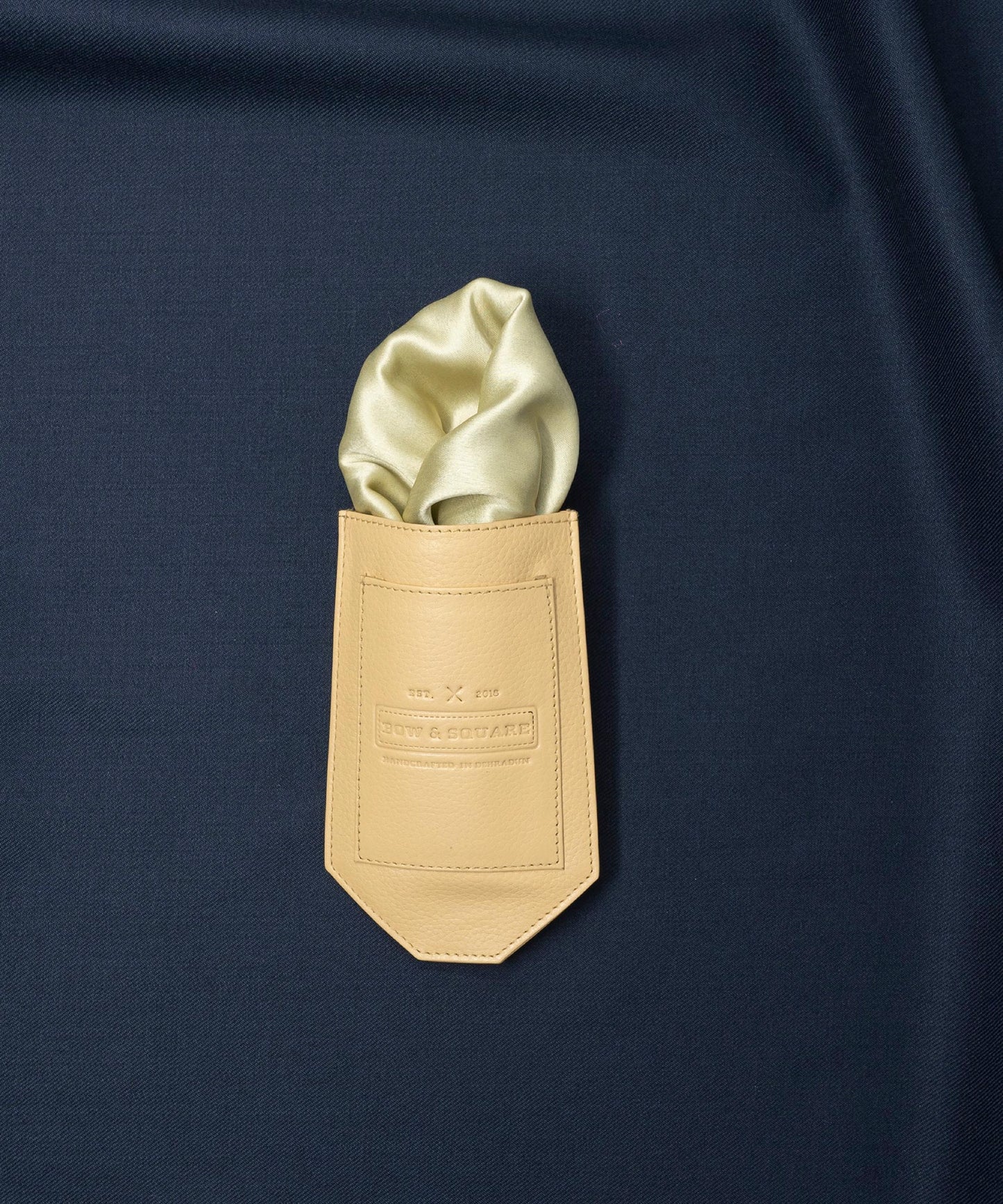 After 8 Geometric Green Pocket Square