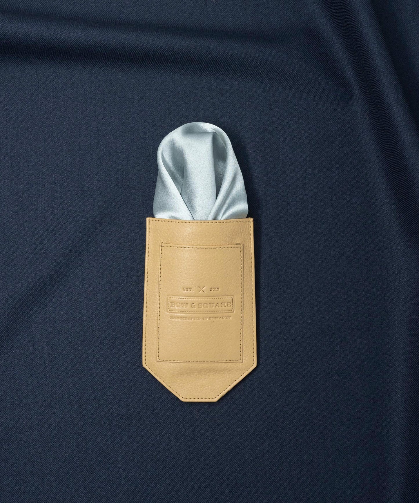 After 8 Abstract Blue Pocket Square