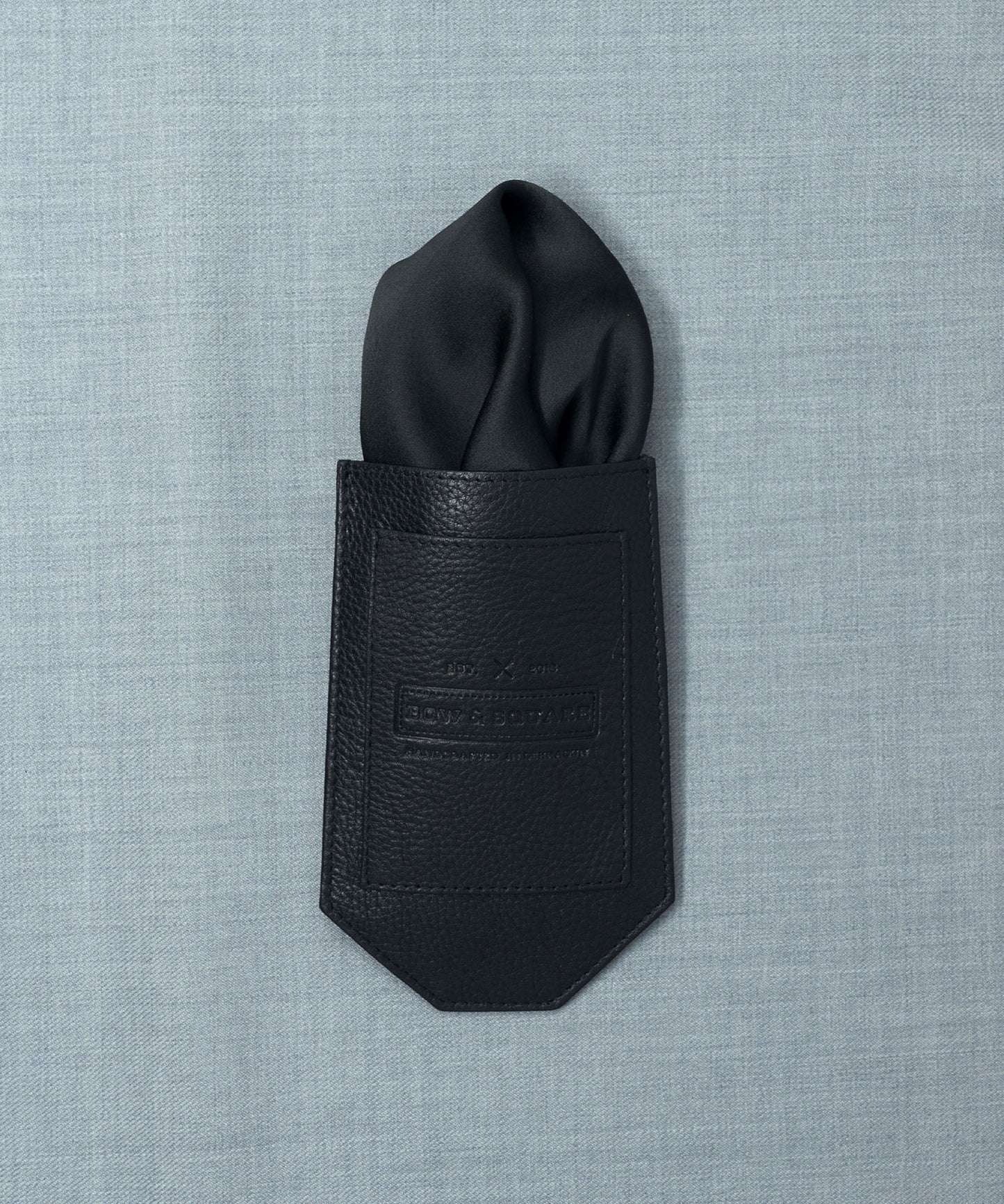 After 8 Black Pocket Square