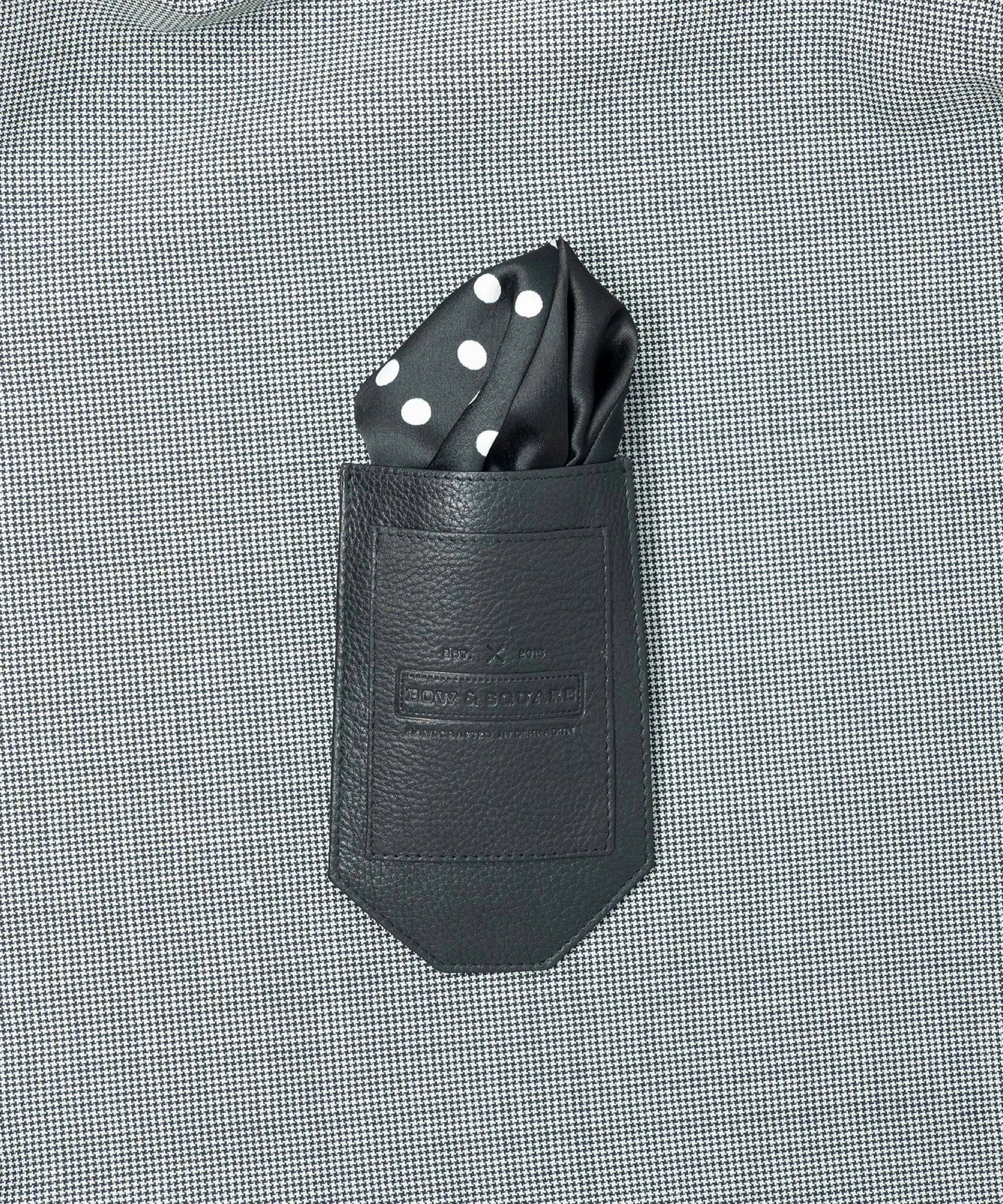 Monochrome Black Pocket Square