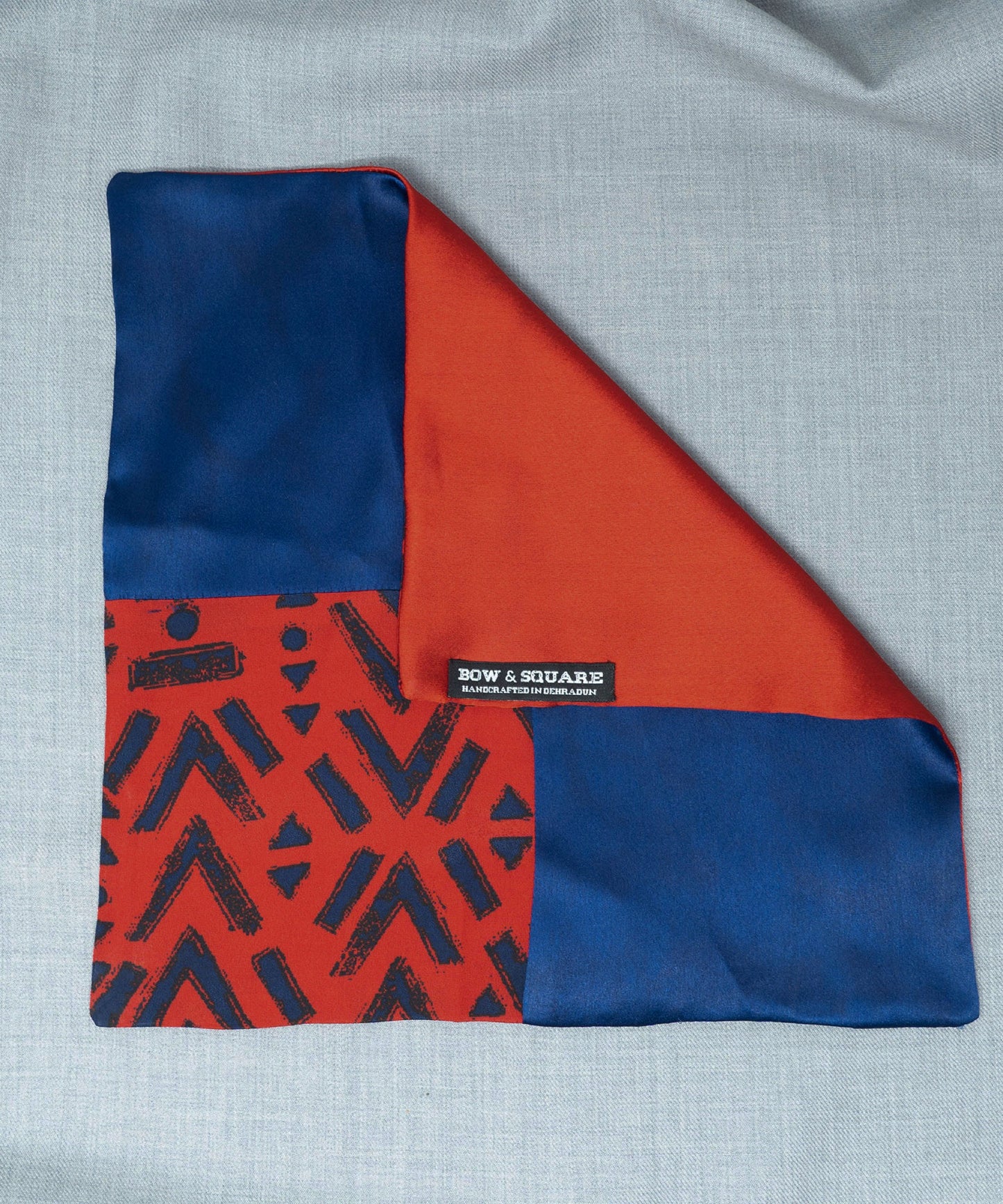 After 8 Red Pocket Square
