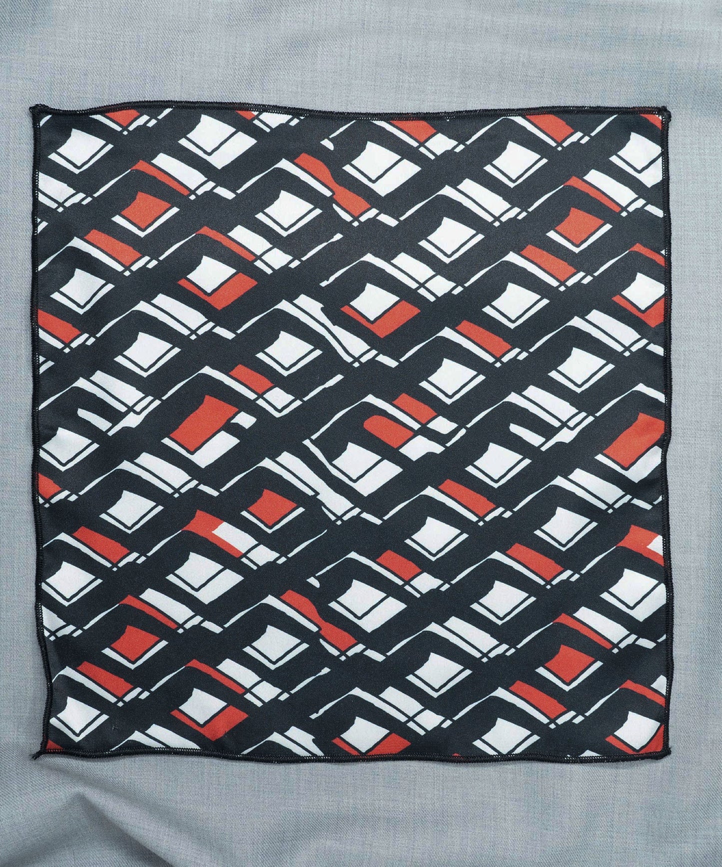 Monochrome Black Pocket Square