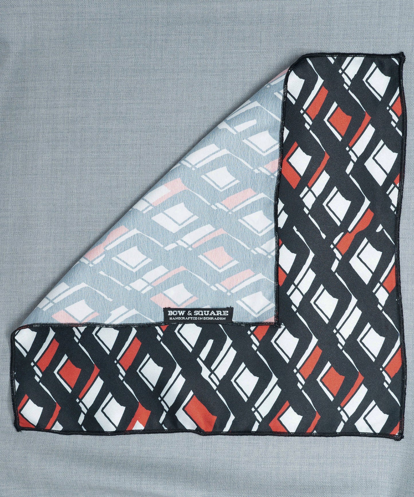 Monochrome Black Pocket Square