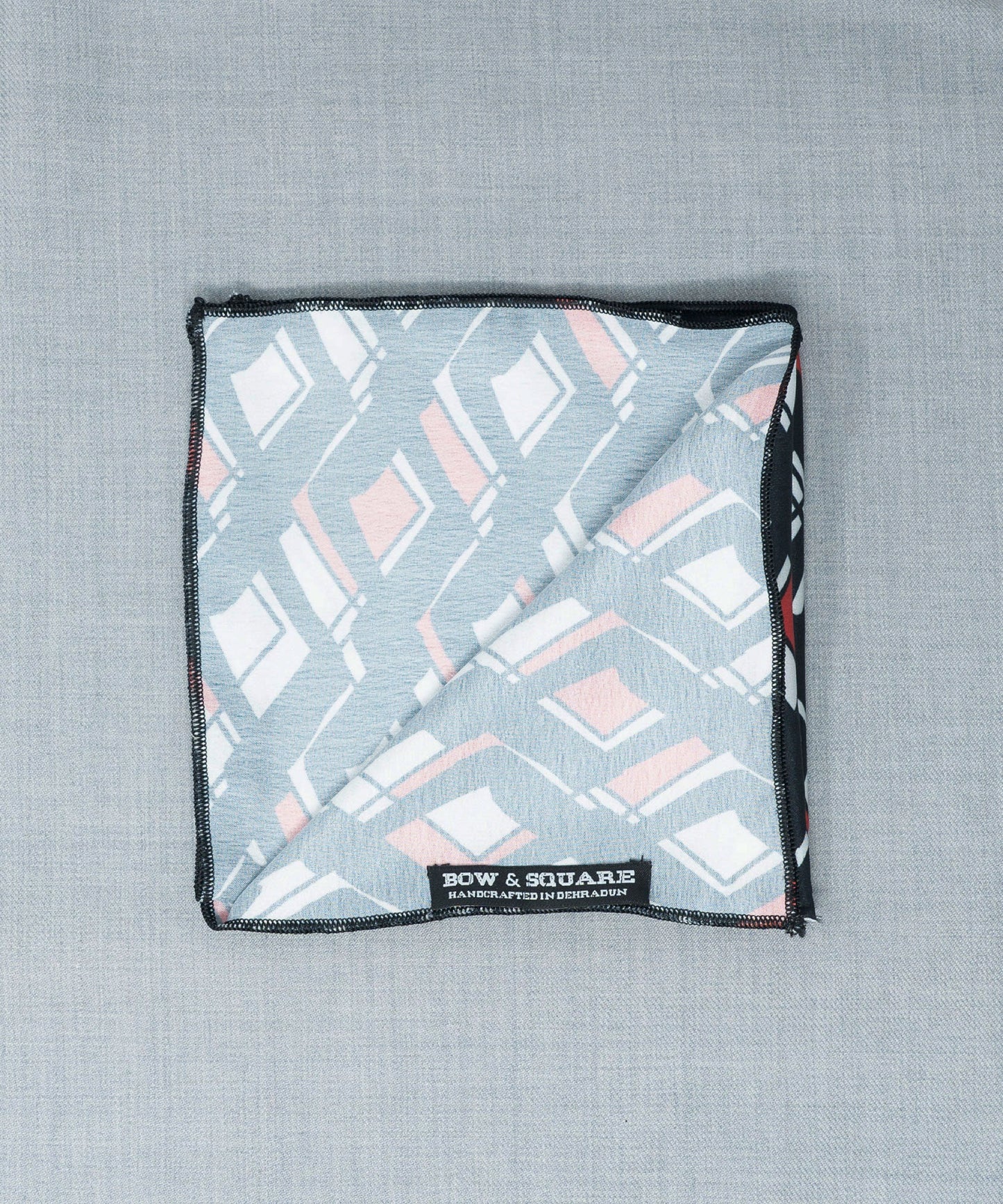 Monochrome Black Pocket Square