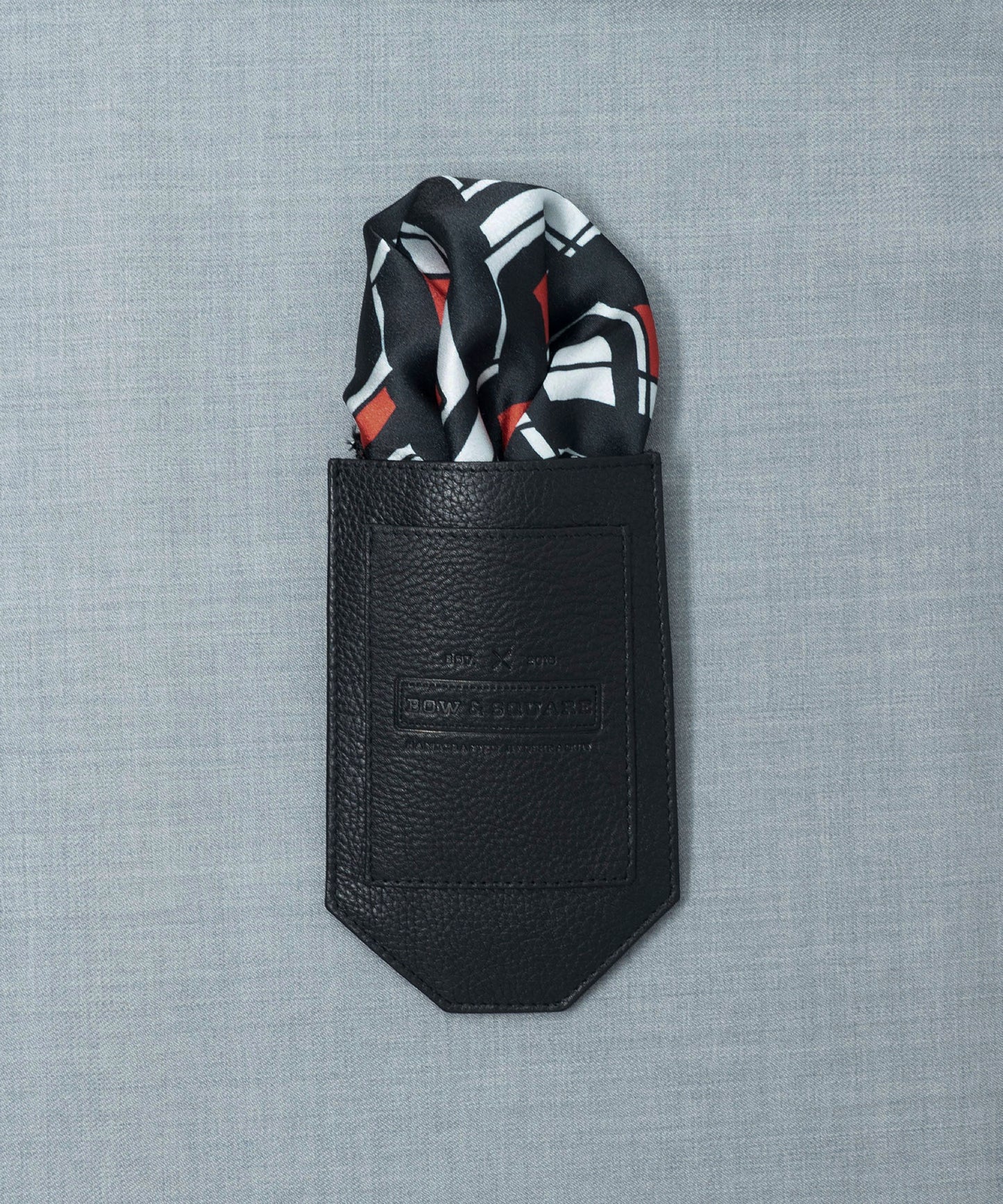 Monochrome Black Pocket Square