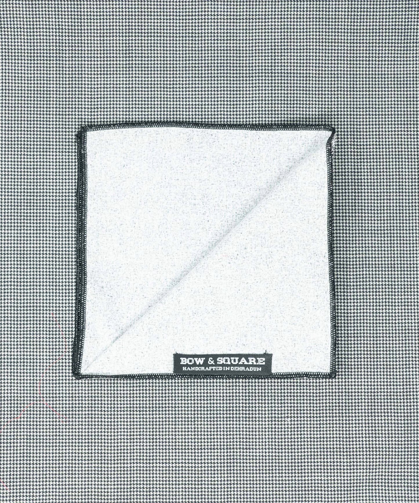 Monochrome Black Pocket Square