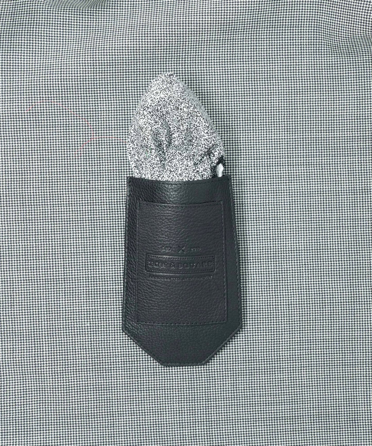 Monochrome Black Pocket Square