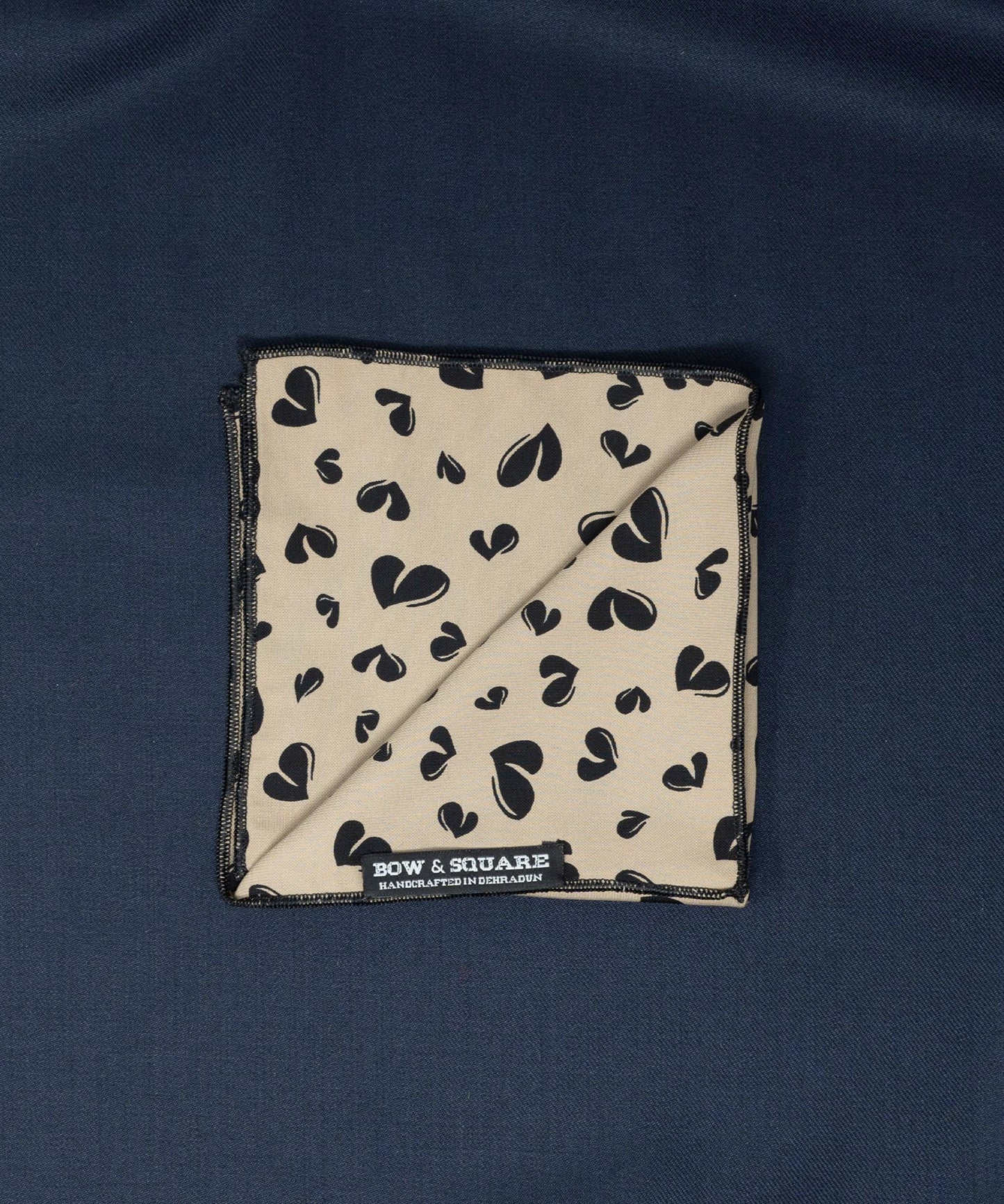 Black Pocket Square
