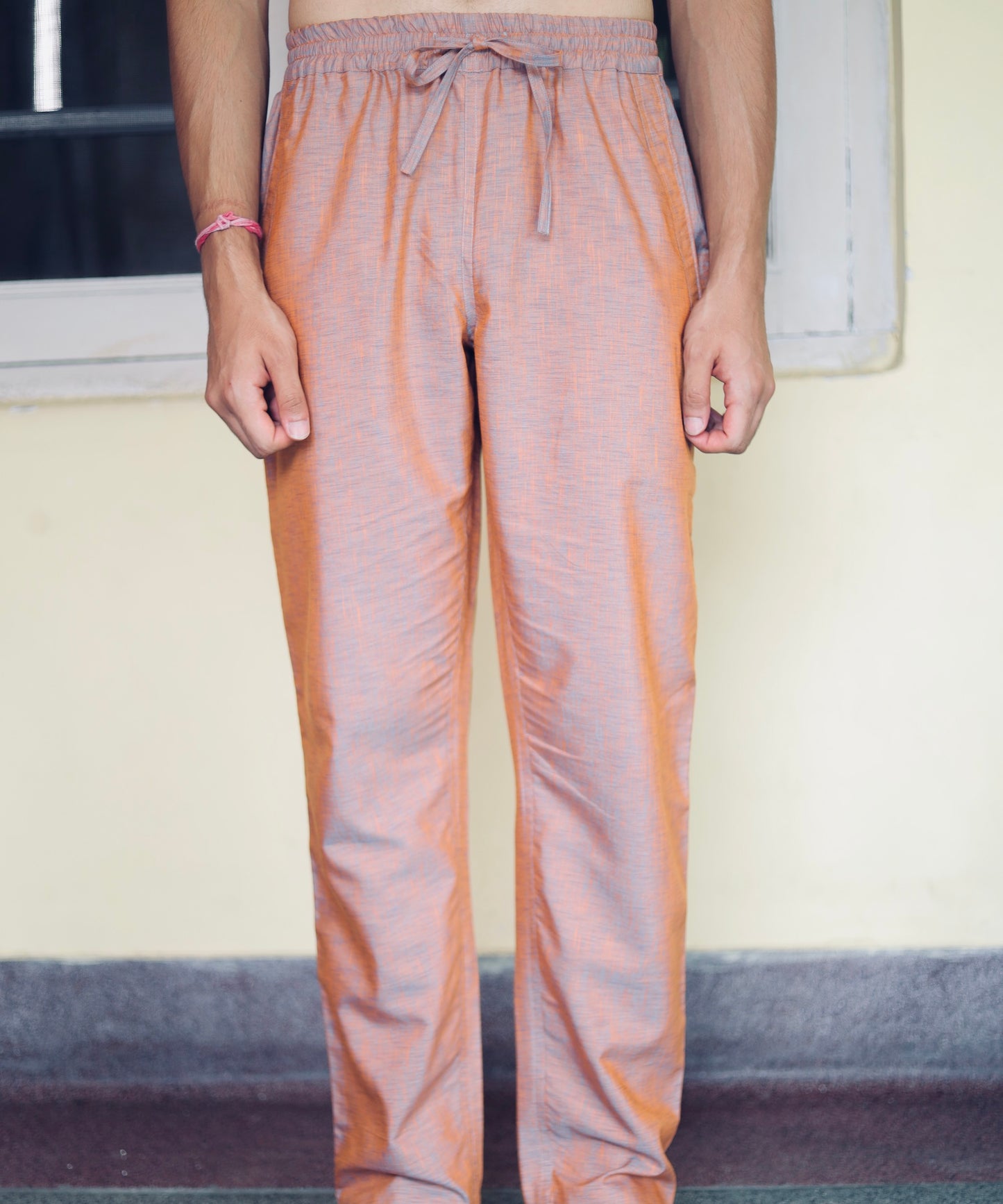 Sunset Spice Linen Kurta Pyjama Set